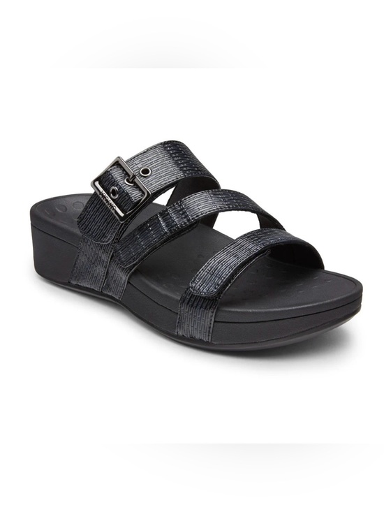 Shoes - Vionic Women's Pacific Rio Adjustable Platform Sandal Woven Black